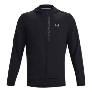 Куртка outrun the storm hooded jacket 'black' Under Armour, черный