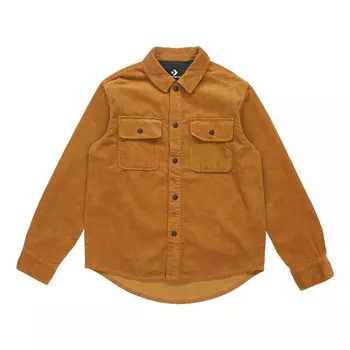 Куртка overhead shirt jacket 'brown' Converse, коричневый