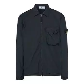 Куртка overshirt 'black' Stone Island, черный