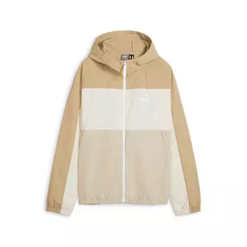Куртка oversized windbreaker jacket 'beige' Puma, бежевый