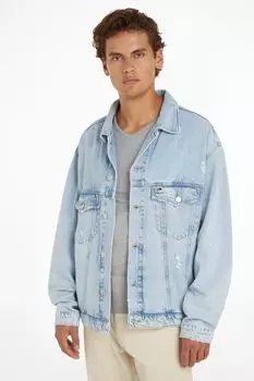 Куртка оверсайз Aiden в стиле дальнобойщика Tommy Jeans, синий