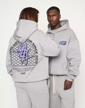 Куртка оверсайз с капюшоном Multiply Apparel Cohesion в темно-сером цвете