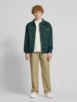 Куртка оверсайз с пришитыми этикетками ANOTHER COTTON LAB, темно-зеленый