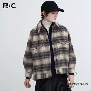 Куртка оверсайз Uniqlo, бежевый