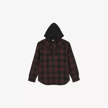 Куртка оверсайз в клетку из смесовой шерсти The Kooples, черный