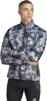 Куртка Own The Run Jacket adidas, цвет White/Black/Grey