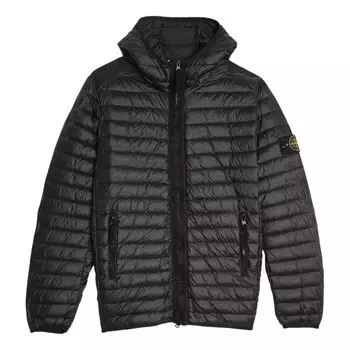 Куртка packable down jacket 'black' Stone Island, черный