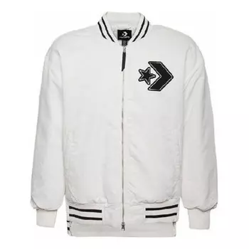 Куртка padded bomber 'white black' Converse, белый
