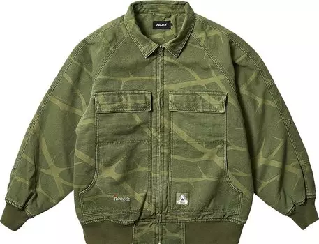 Куртка Palace Heavy Canvas Bomber 'The Deep Green', зеленый