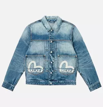 Куртка Palace x Evisu Dice Denim, голубой