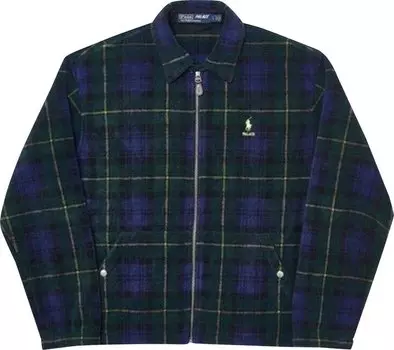 Куртка Palace x Ralph Lauren Polar Fleece Harrington Jacket 'Glen Plaid', синий