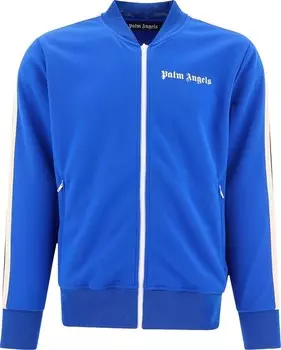 Куртка Palm Angels Bomber Track Jacket 'Blue/Off White', синий