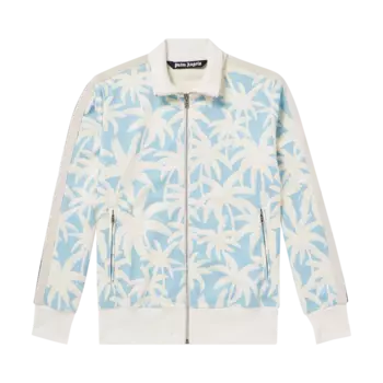 Куртка Palm Angels Palms All Over Track 'Light Blue/Off White', синий