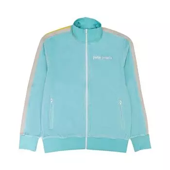 Куртка Palm Angels Velor Track Jacket 'Teal', синий