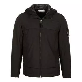 Куртка panelled hoody jacket 'black' Stone Island, черный