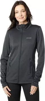 Куртка Park View Grid Fleece Full Zip Columbia, цвет Black Heather