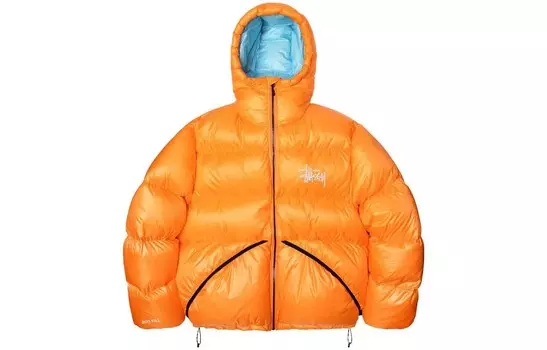 Куртка-парка Micro Ripstop Down, оранжевая Stussy, синий