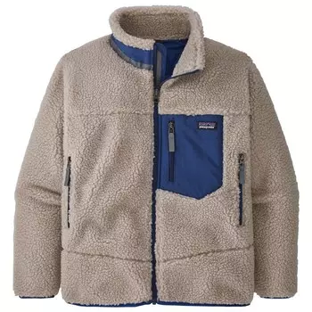 Куртка Patagonia RetroX детская, бежевый/синий