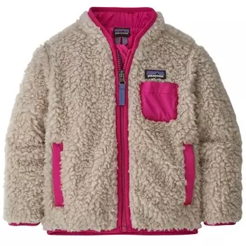 Куртка Patagonia RetroX для малышей, бежевый/розовый