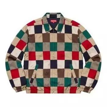 Куртка patchwork harrington jacket 'multi-color' Supreme, мультиколор