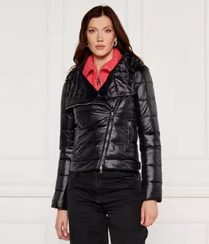 Куртка Patrizia Pepe с косой молнией, черный