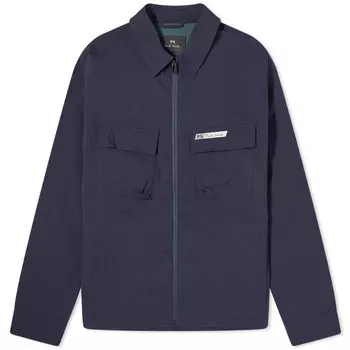Куртка Paul Smith Zip Overshirt, синий