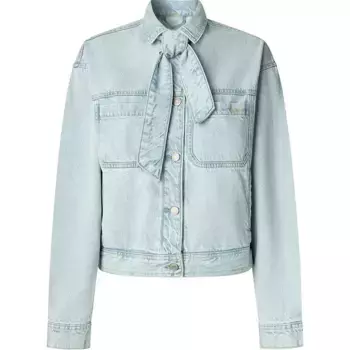 Куртка Pepe Jeans Relaxed Scarf denim, синий