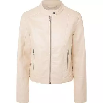 Куртка Pepe Jeans Stazie Leather, бежевый