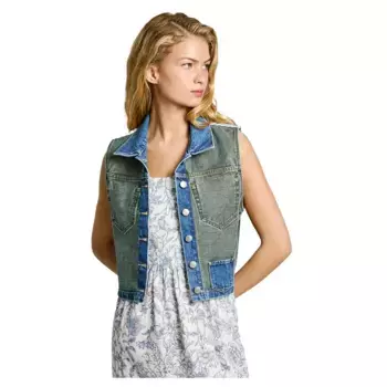 Куртка Pepe Jeans W11 Gilet Rever denim, синий