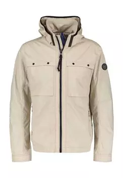 Куртка переходная, капюшон, нагрудные карманы, мужская LERROS, цвет Light Dune Beige