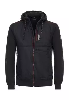 Куртка-переходник, капюшон, манжеты в рубчик, мужская CASAMODA, синий