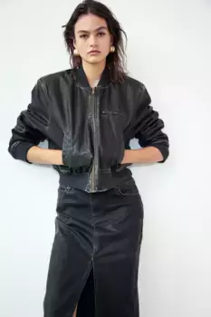Куртка пилота с покрытием H&M, зеленый