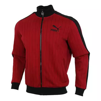 Куртка pinstripe jacket 'red' Puma, красный
