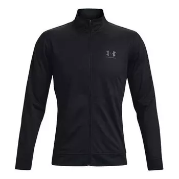 Куртка pique track jacket 'black' Under Armour, черный
