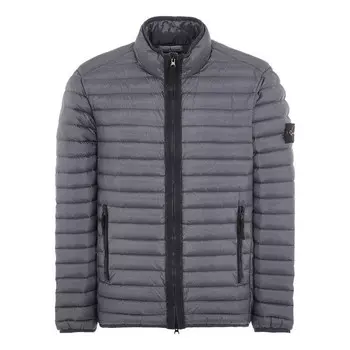 Куртка plain down jackets 'grey' Stone Island, серый