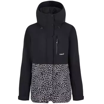 Куртка Planks женская утепленная, черный / белый