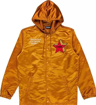 Куртка Pleasures Berlin Satin Coaches Jacket 'Caramel', загар