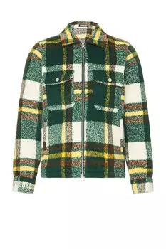 Куртка Pleasures Folklore Plaid Work, зеленый