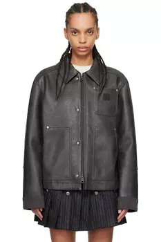 Куртка плотника из искусственной кожи Andersson Bell, серый