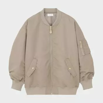 Куртка PLST МА-1 на молнии, бежевый