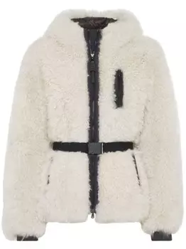 Куртка Plush из овчины Brunello Cucinelli, белый