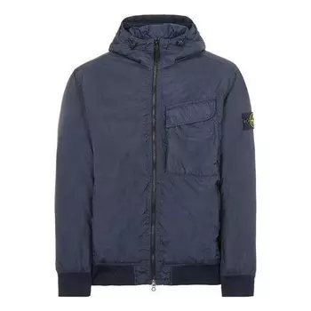 Куртка pocket detail crinkle reps jacket 'navy' Stone Island, синий