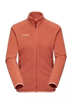 Куртка походная флисовая Innominata Light ML, воротник стойка, утепленная, женская MAMMUT, цвет Brick