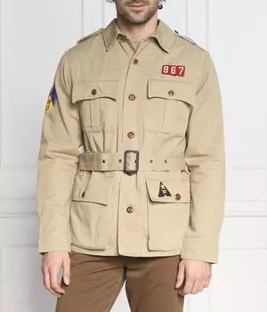 Куртка Polo Ralph Lauren с поясом, желтый