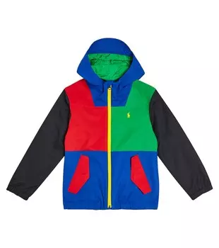 Куртка portland с цветными блоками Polo Ralph Lauren Kids, мультиколор