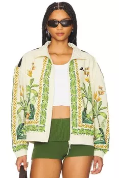 Куртка премиум-класса X farm от Adidas Originals, cream white, bold gold & semi flash green