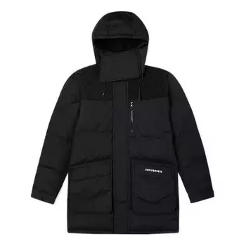 Куртка premium mid down jacket 'black' Converse, черный