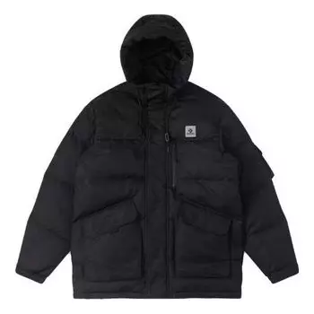 Куртка premium mid down jacket 'black' Converse, черный