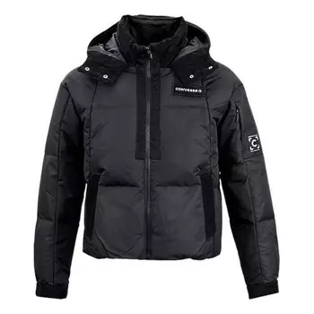 Куртка premium short down puffer jacket 'black' Converse, черный
