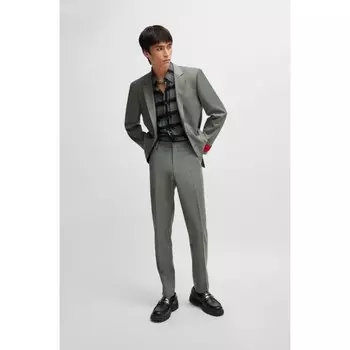 Куртка приталенного кроя из сверхгибкой ткани с рисунком. Hugo, цвет Dark Green